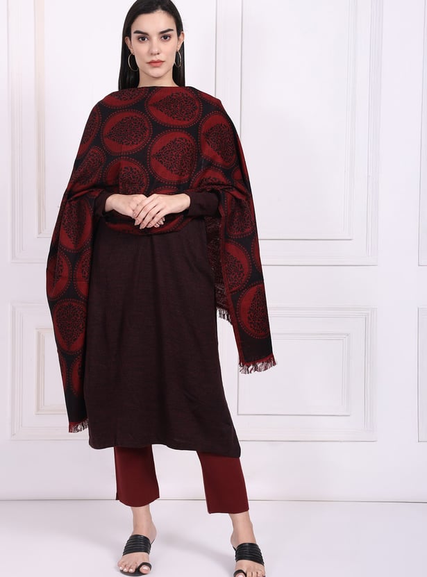 W Jacquard Shawl