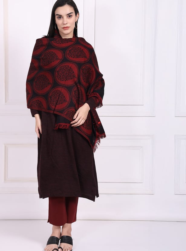 W Jacquard Shawl