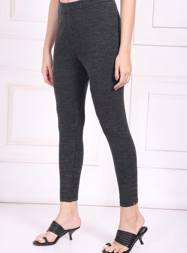 W Heathered Knitted Crop Leggings