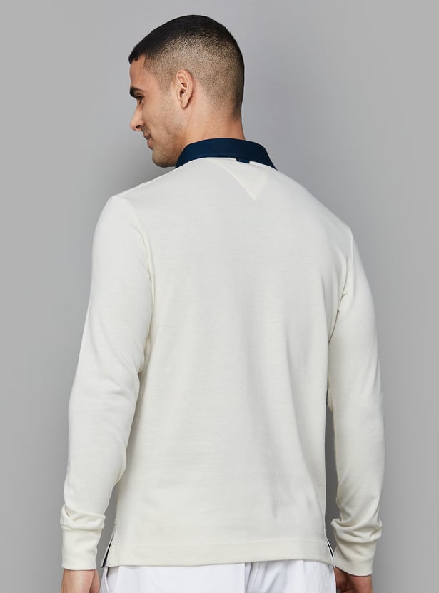 FAHRENHEIT Striped Polo T-shirt