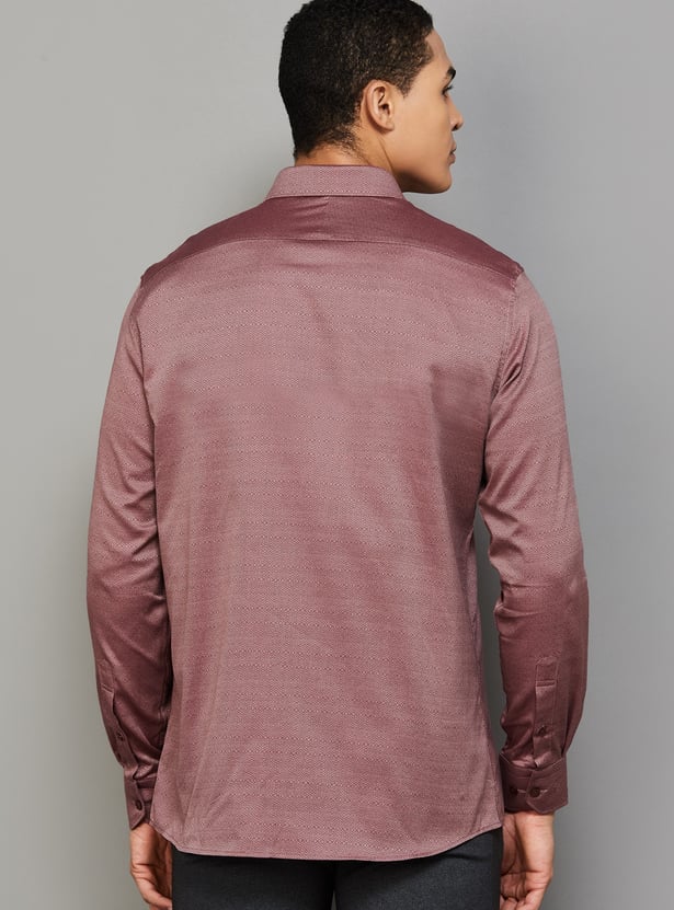 LOUIS PHILIPPE Patterned Regular Fit Formal Shirt