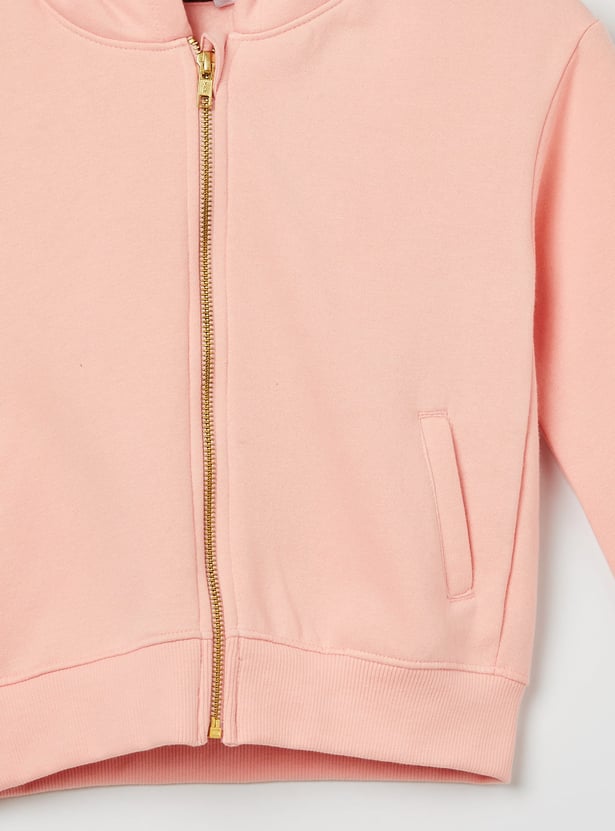FAME FOREVER Girls Solid Hooded Sweatshirt