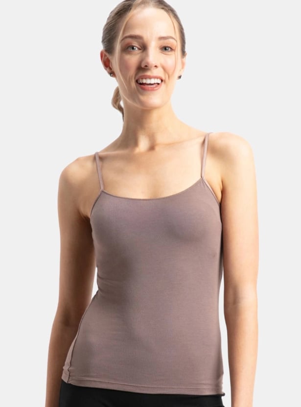 JOCKEY Solid Spaghetti Strap Slip