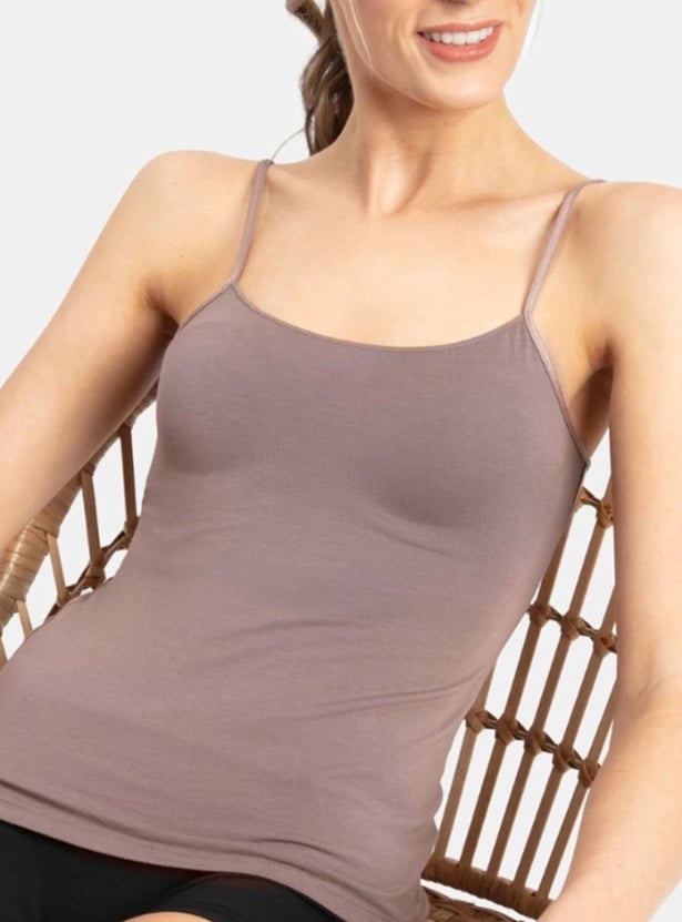 JOCKEY Solid Spaghetti Strap Slip