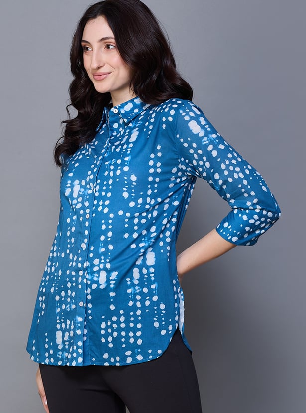 AND Polka Print Shirt