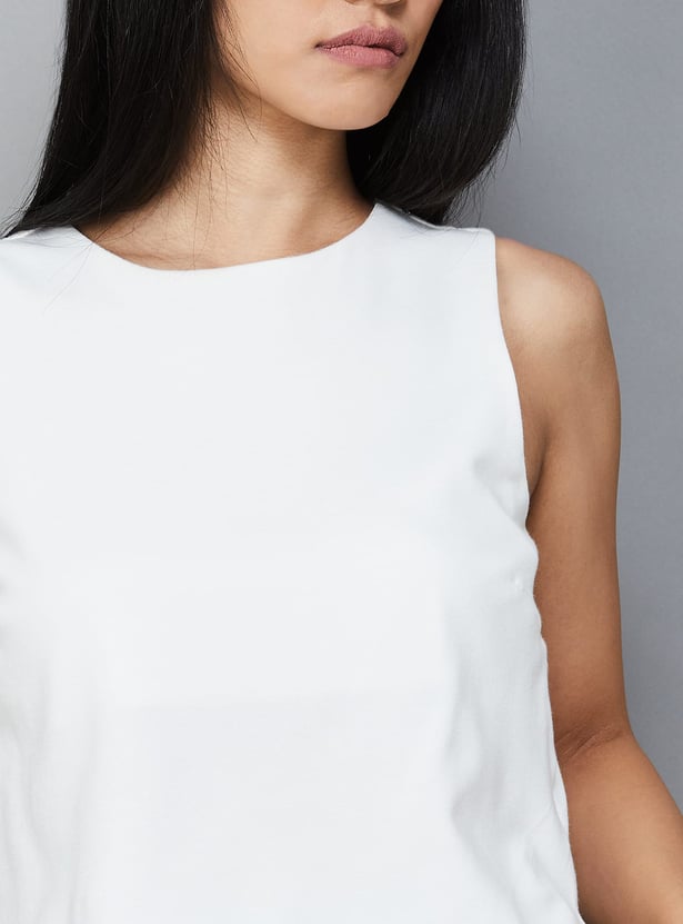 AND Solid Crop Top