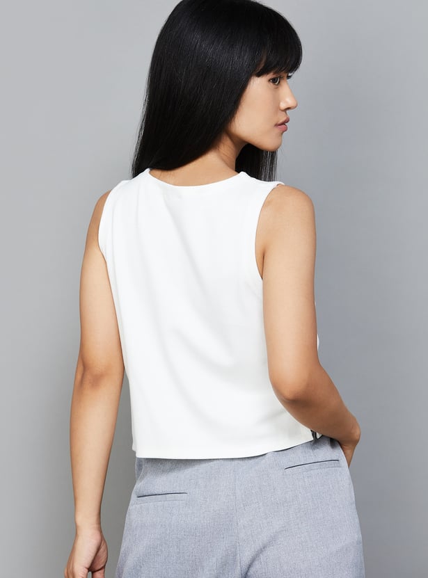 AND Solid Crop Top