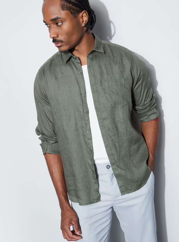 CODE Solid Regular Fit Shirt