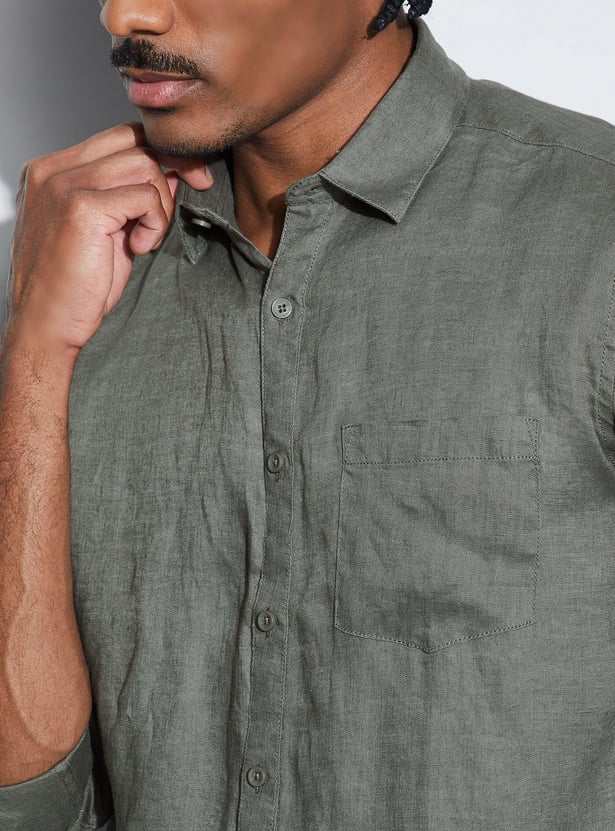 CODE Solid Regular Fit Shirt