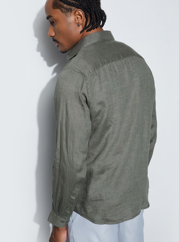 CODE Solid Regular Fit Shirt