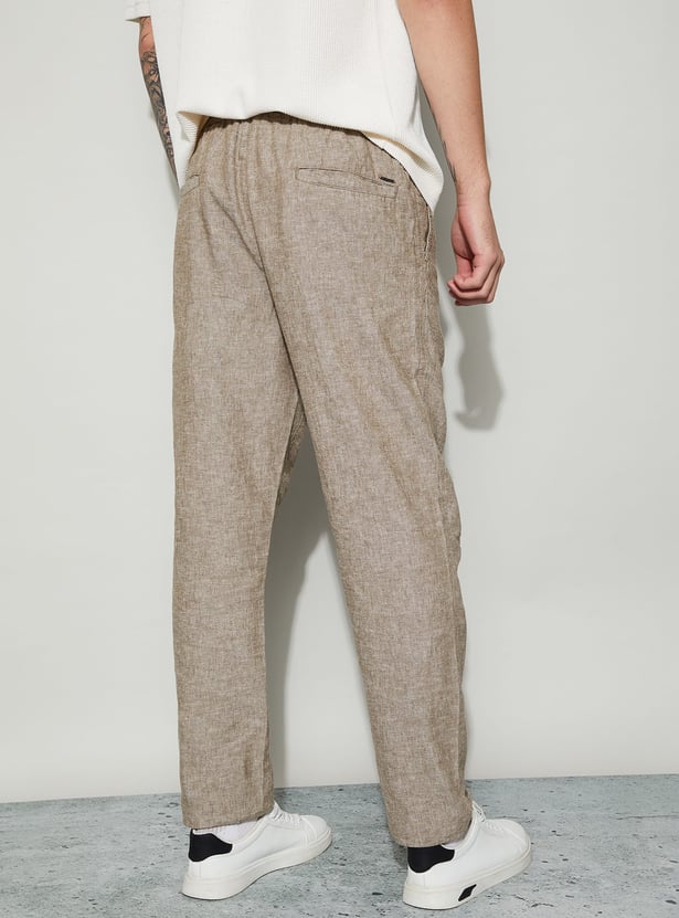 FAME FOREVER Solid Regular Fit Trousers