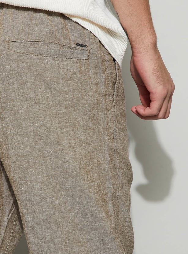 FAME FOREVER Solid Regular Fit Trousers