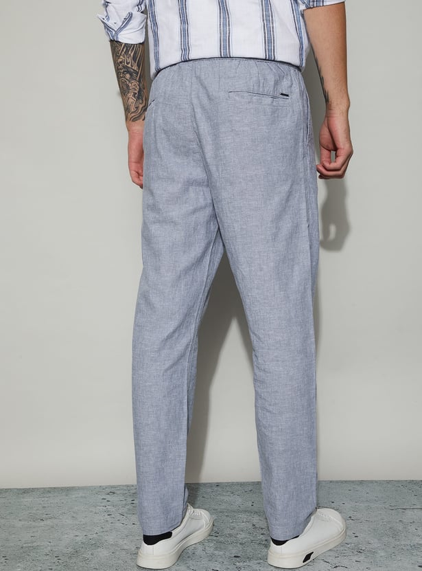FAME FOREVER Solid Regular Fit Trousers
