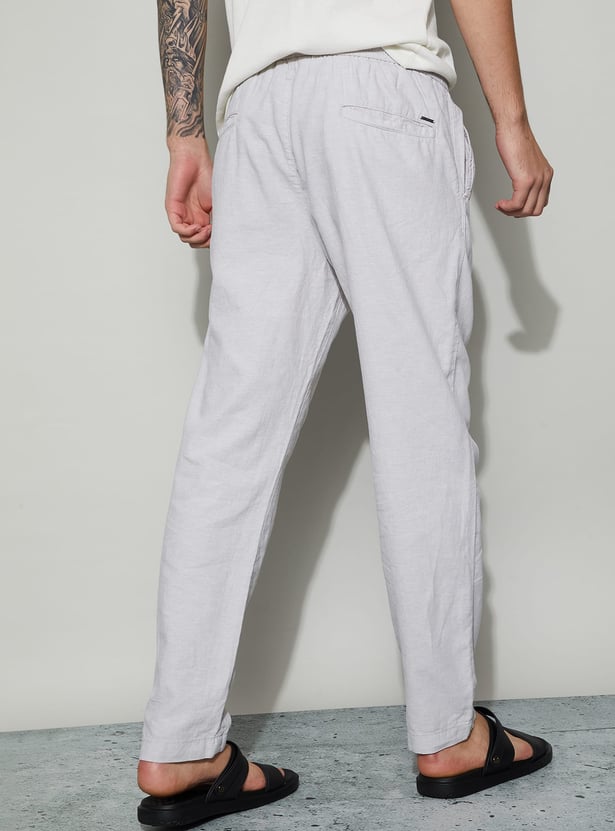 FAME FOREVER Solid Regular Fit Trousers
