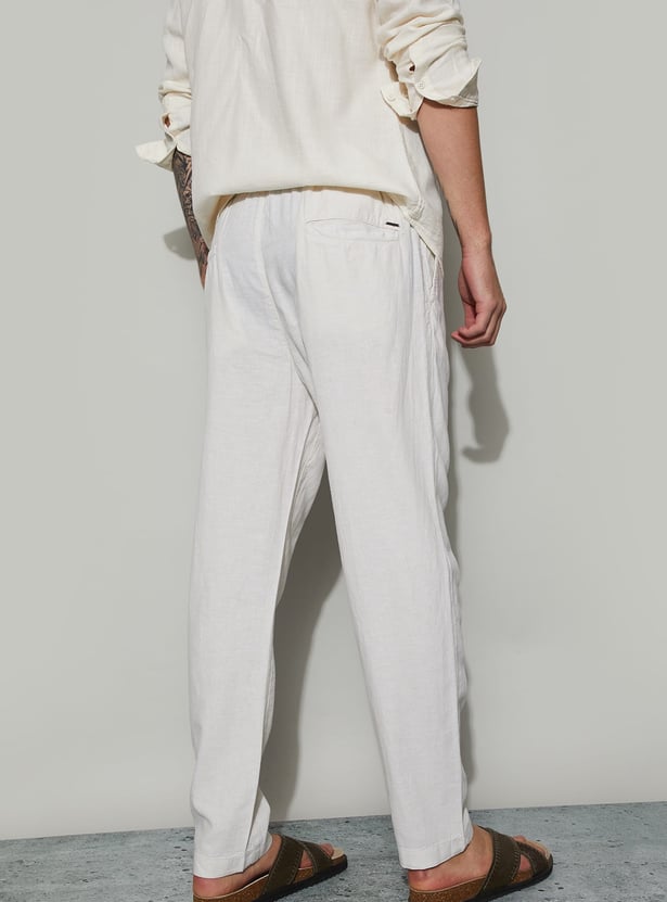 FAME FOREVER Solid Regular Fit Trousers