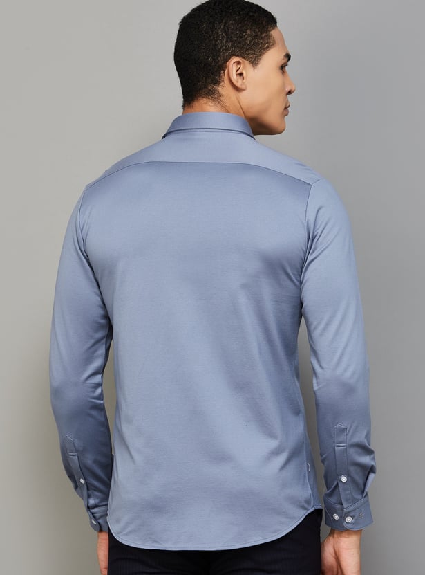 LOUIS PHILIPPE Solid Slim Fit Formal Shirt
