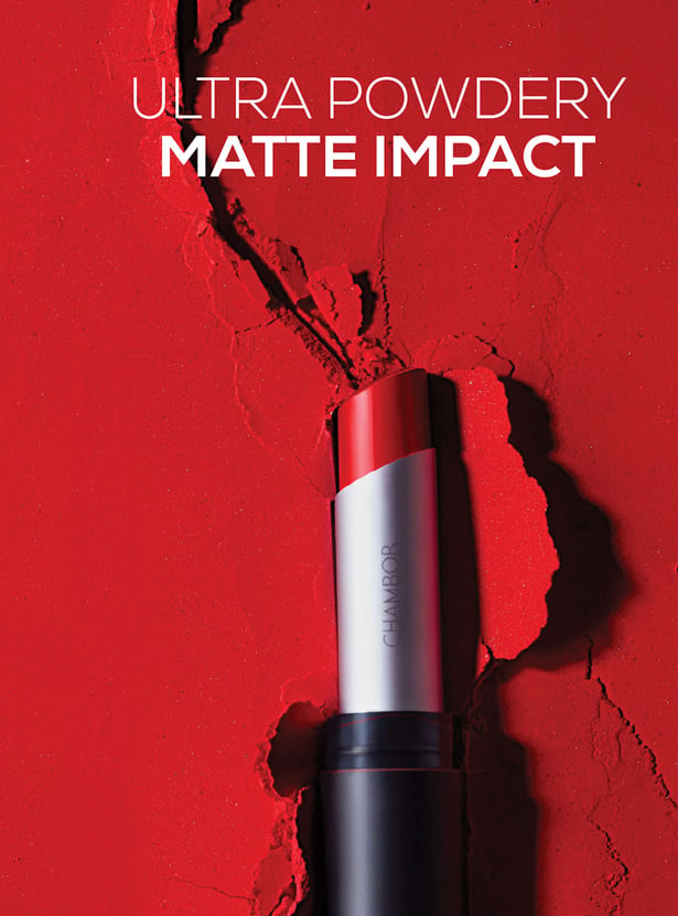 CHAMBOR Tres Matte Lipstick - Ultra Powdery Matte Lipstick With SPF 30 - Confidentiel N 222 - 3.2 gm