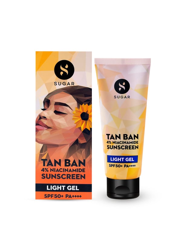 SUGAR Tan Ban 4 Percent Niacinamide Sunscreen Light Gel - 50ml
