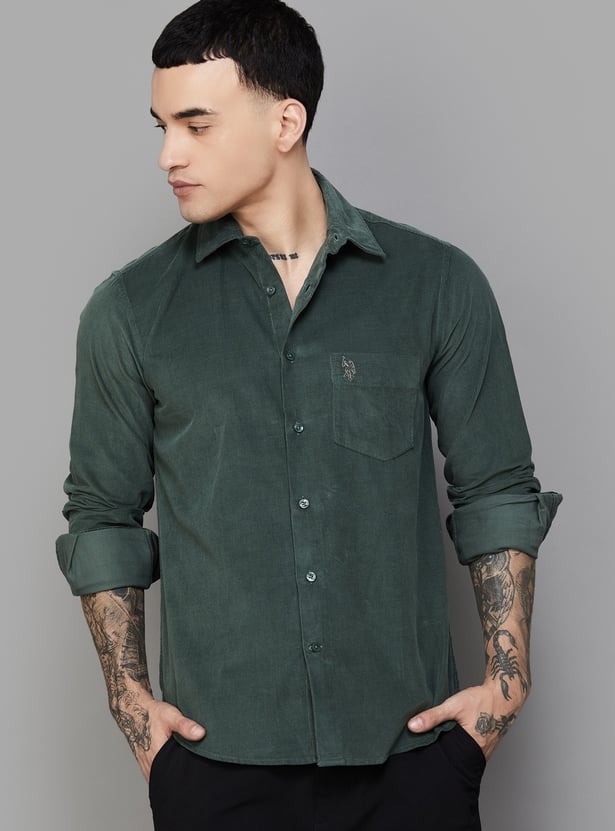 US POLO ASSN Corduroy Regular Fit Shirt