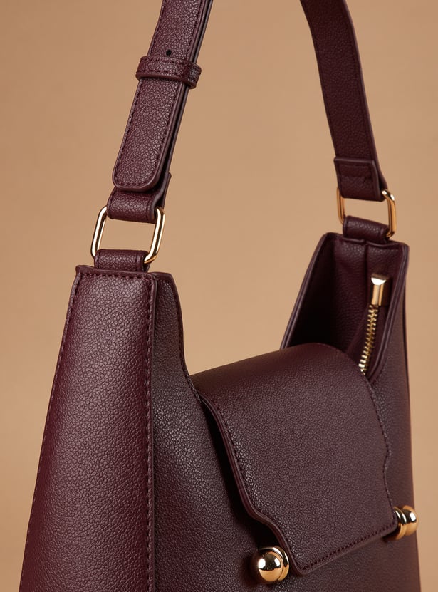 CODE Textured Shoulder Bag