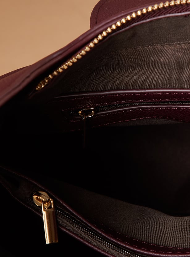 CODE Textured Shoulder Bag