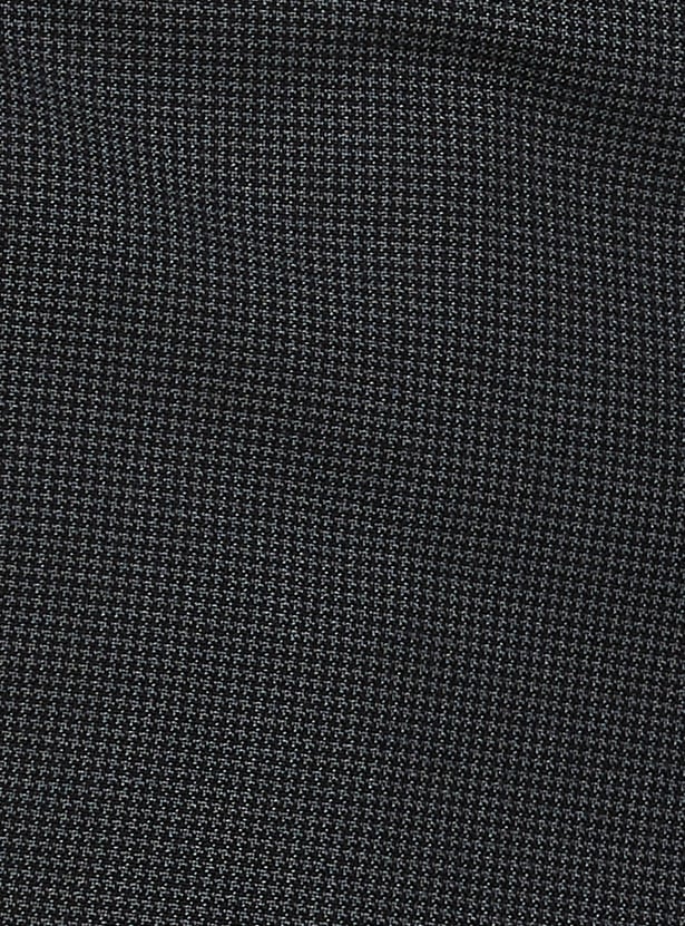 PARK AVENUE Woven Slim Straight Formal Trousers