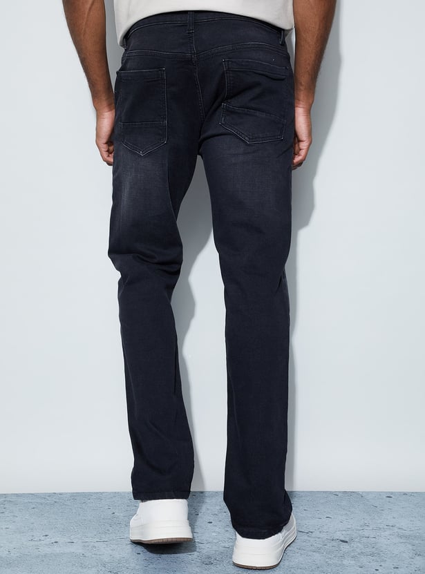 BOSSINI Dark Washed Slim Straight Jeans