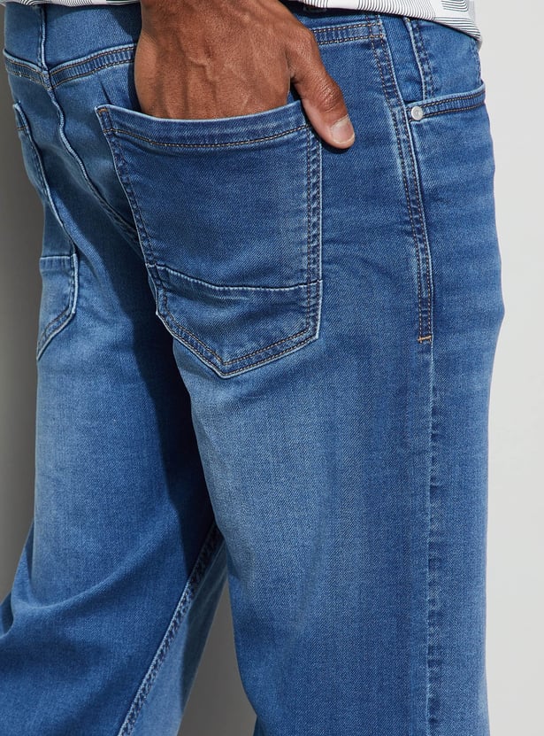 BOSSINI Whiskered Slim Straight Jeans