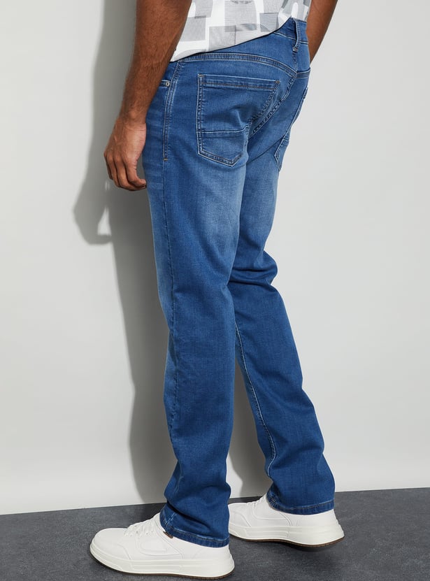 BOSSINI Whiskered Slim Straight Jeans