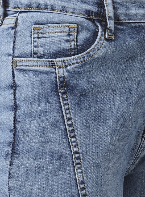 KRAUS Acidwashed Straight Fit Jeans