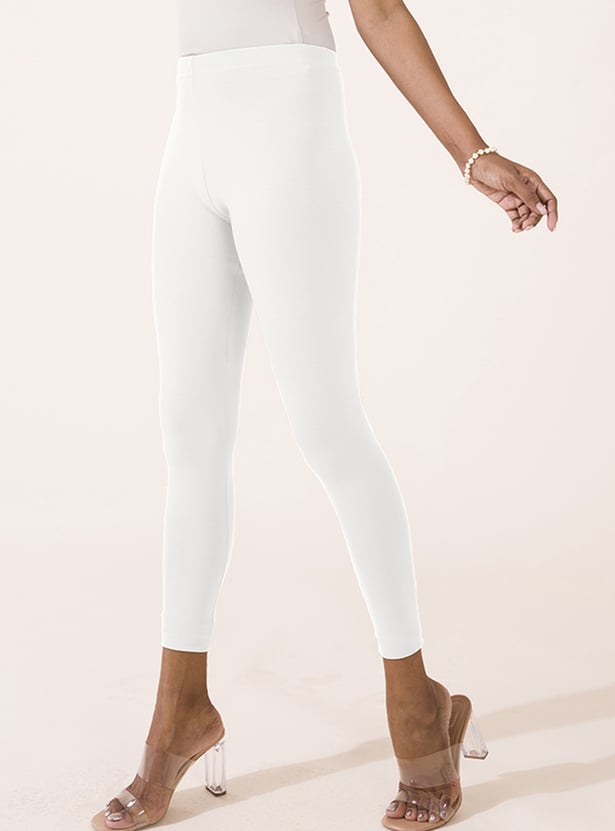 GO COLORS Solid Design Leggings