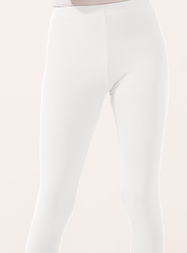 GO COLORS Solid Design Leggings
