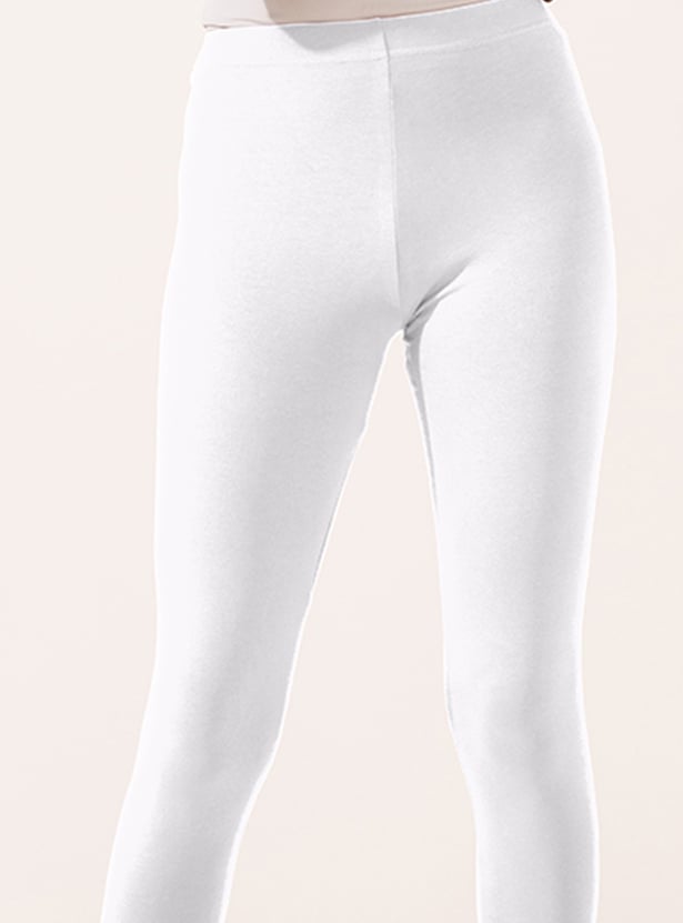 GO COLORS Solid Leggings