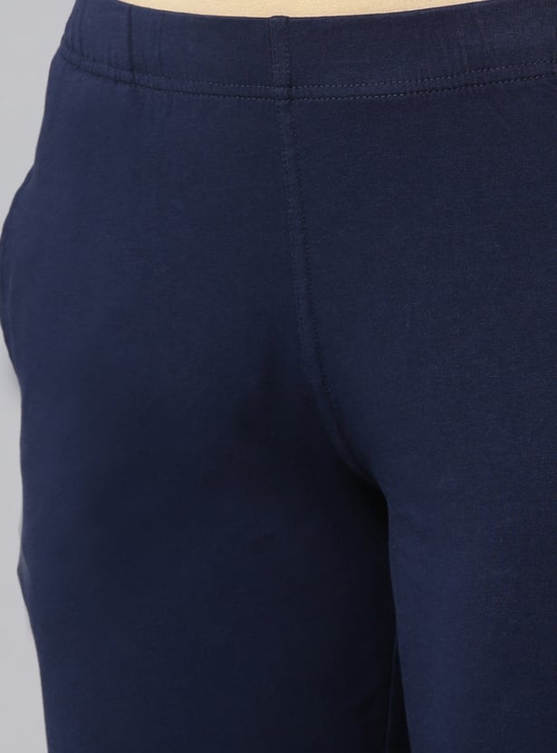 GO COLORS Solid Straight Pants