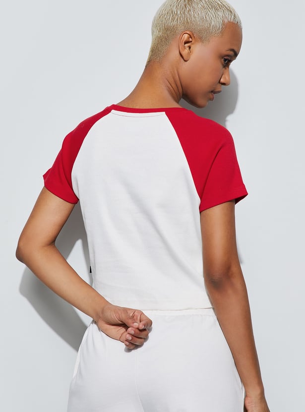 KAPPA Printed Cropped T-shirt