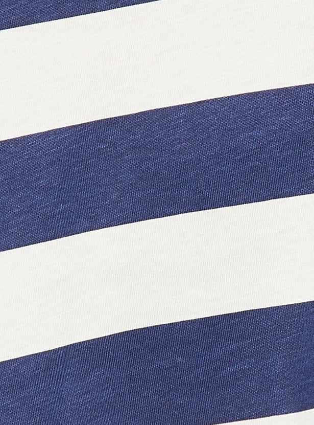 GINGER Striped Lounge T-shirt with Shorts