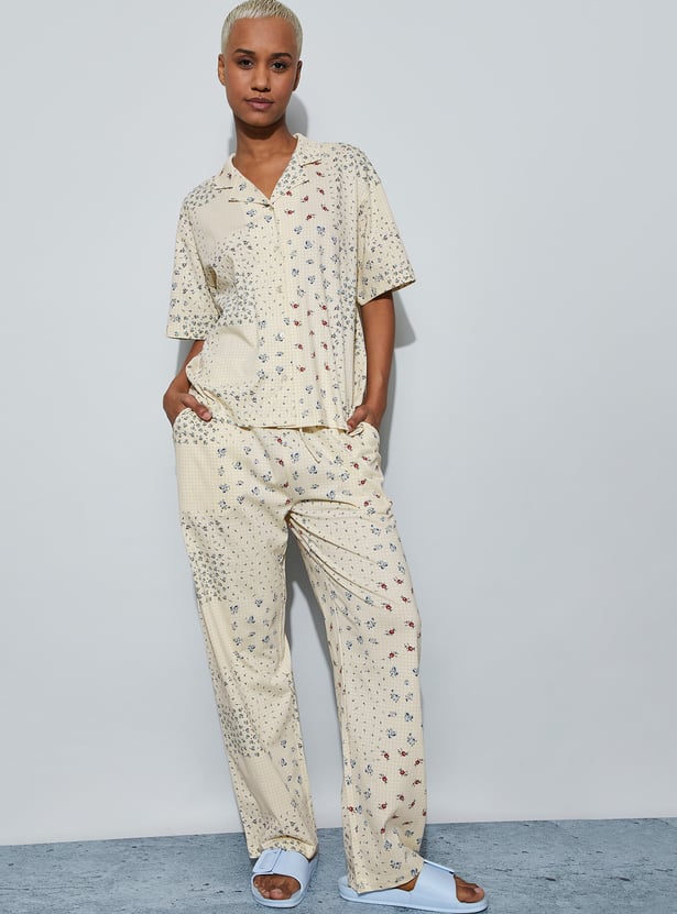 GINGER Printed Night Suit