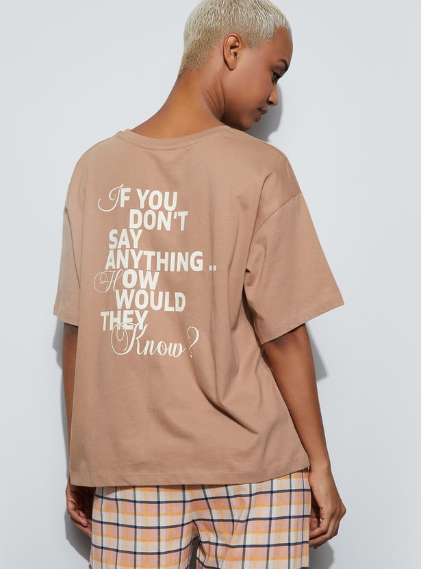 GINGER Typographic Print T-shirt