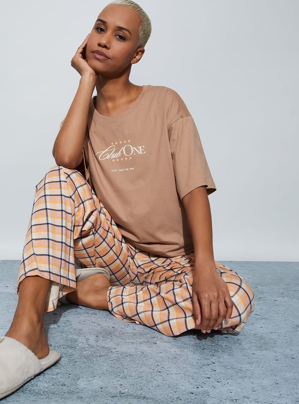 GINGER Typographic Print T-shirt