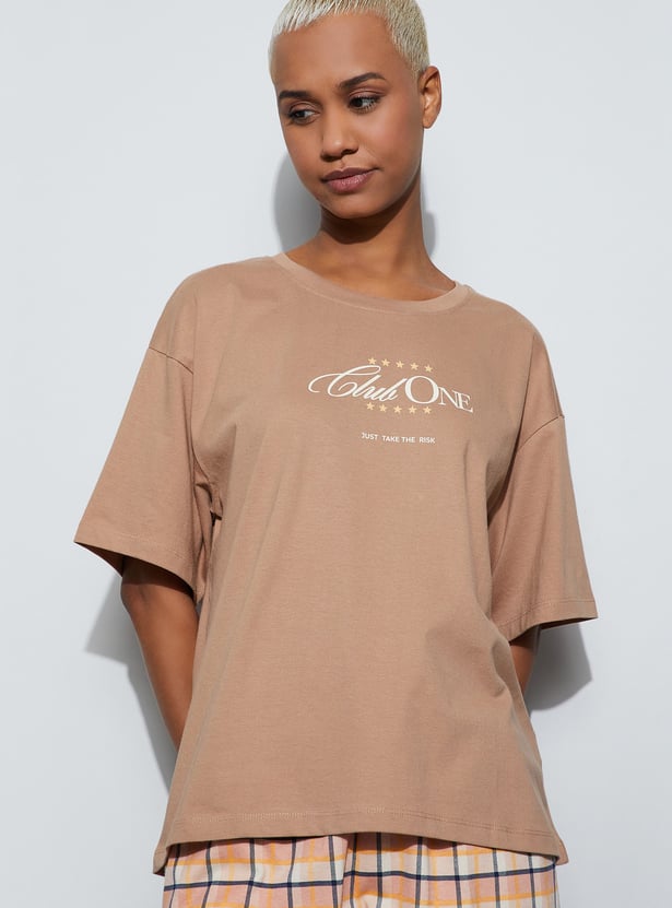 GINGER Typographic Print T-shirt