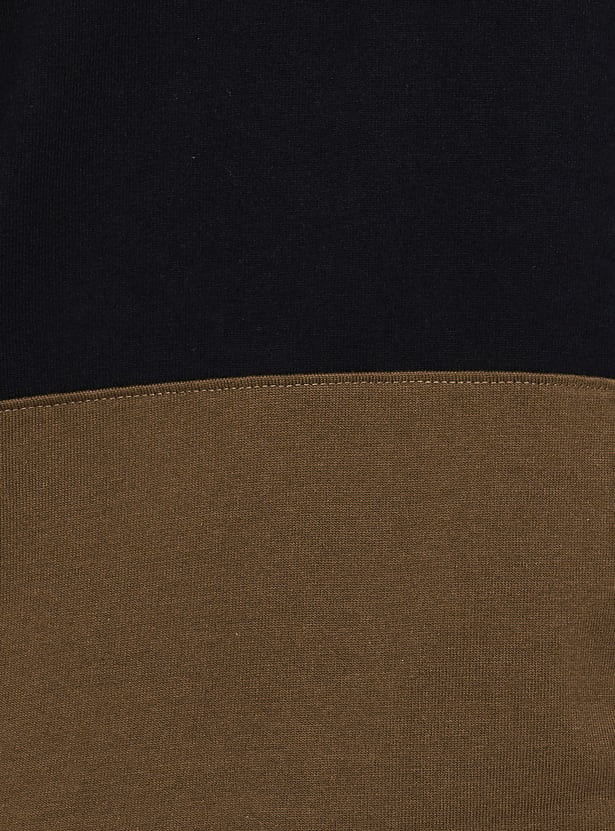 FAHRENHEIT Striped Polo Collar T-shirt