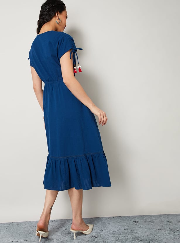 COLOUR ME Floral Print A-line Dress