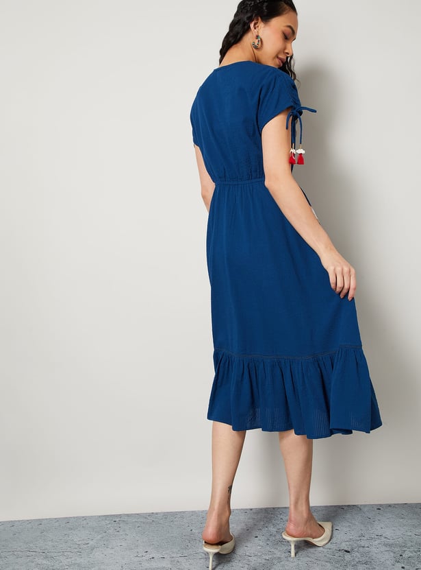 COLOUR ME Floral Print A-line Dress