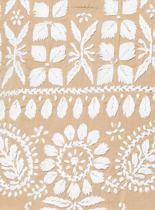 MELANGE Embroidered Straight Kurta
