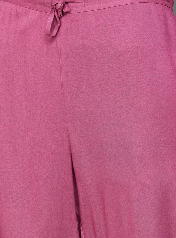 BIBA Embroidered Straight Kurta Set