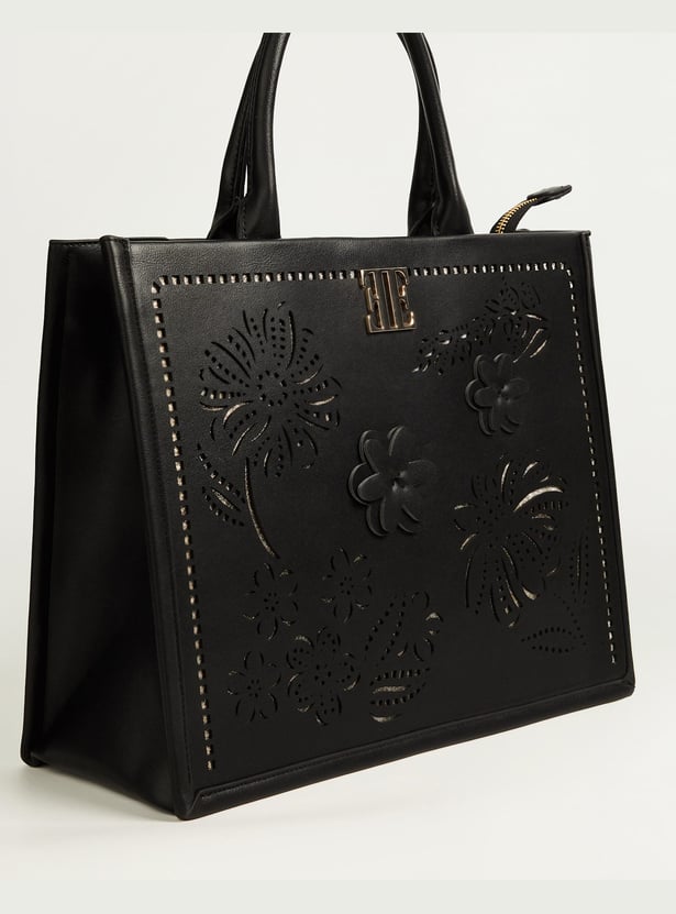 ELLE Cut-Out Detail Handheld Bag