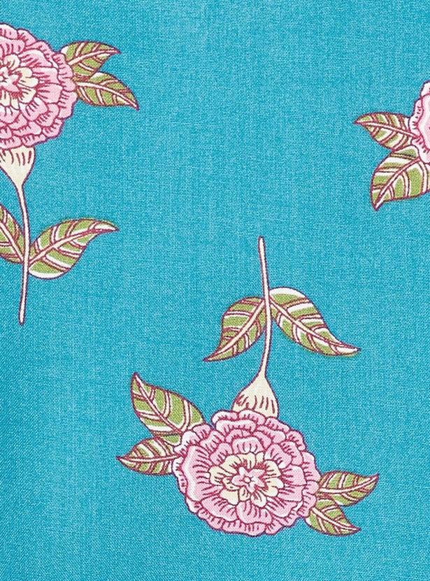 MELANGE Floral Print Straight Kurta
