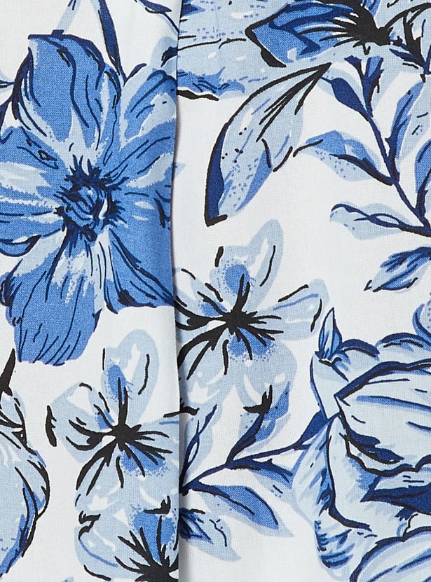 MELANGE Floral Print Straight Kurta