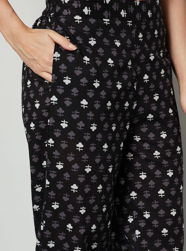 MELANGE Floral Print Straight Kurta Set
