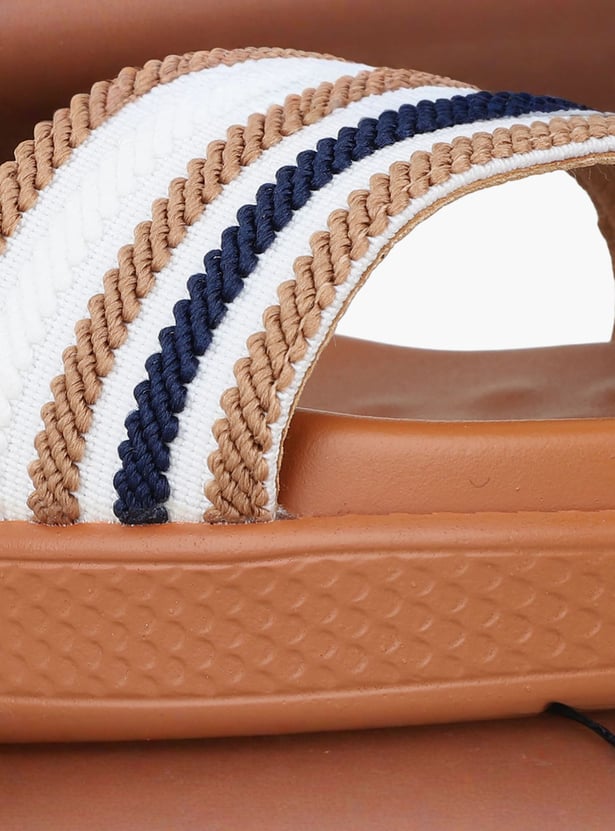 INC.5 Striped Flats Sandals